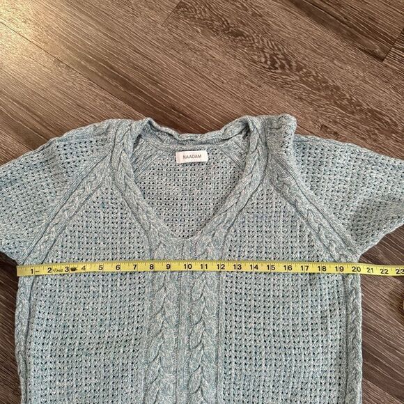 Naadam Cotton V Neck Sweater - Picture 8 of 9